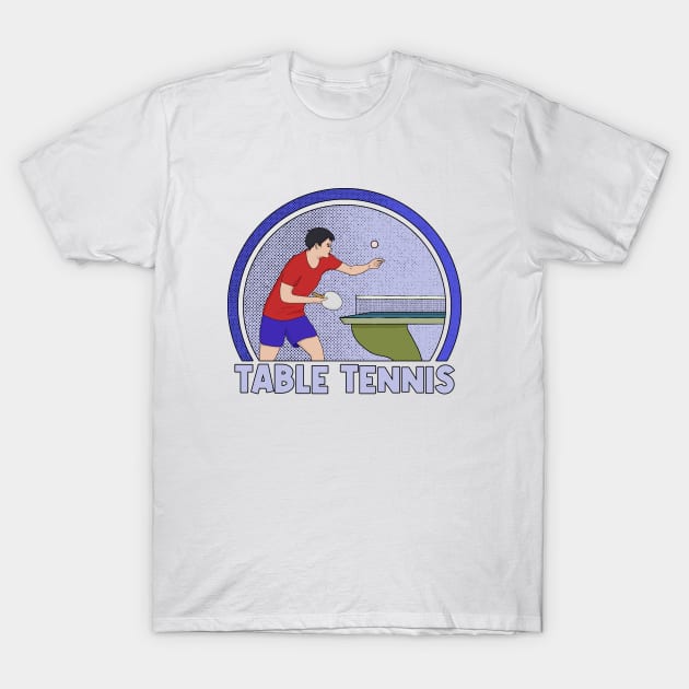 Table Tennis T-Shirt by DiegoCarvalho